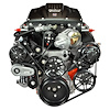 LSV10P-SC02 MAX10R Pulley Kit for Chevy LS w/ Edelbrock eForce Supercharger, w/ Alternator/AC/Power Steering [Polished] - image 1