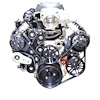 LSV10P-SC08 MAX10R Pulley Kit for Chevy LS w/ Magnuson TVS2650 Hot Rod Supercharger, w/ Alternator/AC/Power Steering [Polished]