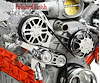 LSV81P Victory HD-Series 8-Rib Pulley Kit for Chevy LS, w/ Alternator/AC/Power Steering [Polished] - image 1