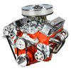 SCB01P Basic-Series Pulley Kit for Small Block Chevy, Dual Belt, w/ Alternator/Power Steering [Polished] - image 3