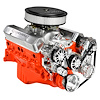 SCV01P Victory-Series Pulley Kit for Small Block Chevy, w/ Alternator/AC/Power Steering [Polished] - image 1