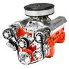 SCV01P Victory-Series Pulley Kit for Small Block Chevy, w/ Alternator/AC/Power Steering [Polished] - image 4