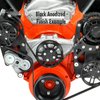 SCV02AB Victory-Series Pulley Kit for Small Block Chevy, w/ Alternator/AC [Black Anodized] - image 2