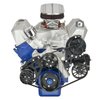 SFE01AB Pulley Kit for Ford FE, w/ Alternator/AC/Power Steering [Black Anodized] - image 2