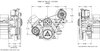 SFE02P Pulley Kit for Ford FE, w/ Alternator/AC [Polished] - image 4