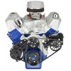 SFE03AB Pulley Kit for Ford FE, w/ Alternator/Power Steering [Black Anodized] - image 2