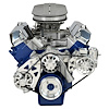 SFE03P Pulley Kit for Ford FE, w/ Alternator/Power Steering [Polished] - image 1