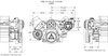 SFE03P Pulley Kit for Ford FE, w/ Alternator/Power Steering [Polished] - image 4