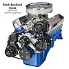 SFL03AB Pulley Kit for Small Block Ford 289-302, w/ Alternator/Power Steering , Long Water Pump [Black Anodized] - image 1