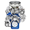 SFL51M Pulley Kit for Small Block Ford 351W, w/ Alternator/AC/Power Steering, Long Water Pump [Machined]