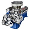 SFL51P Pulley Kit for Small Block Ford 351W, w/ Alternator/AC/Power Steering, Long Water Pump [Polished] - image 3
