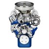 SFM04P Pulley Kit for Small Block Ford 289-302, w/ Alternator Only, Short Water Pump [Polished] - image 2