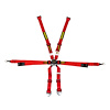 SR 94710US-2-31 Schroth GT3 Enduro 2x2 6-Point Harness, 2 in. Width [Red] - image 1