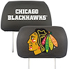 14780 Embroidered Head Rest Cover Set, 2-Pieces, Chicago Blackhawks [Black] - image 1