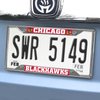 14790 Chrome-Metal License Plate Frame, 6.25 in. x 12.25 in., Chicago Blackhawks - image 2