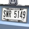 14886 Chrome-Metal License Plate Frame, 6.25 in. x 12.25 in., Pittsburgh Penguins - image 2