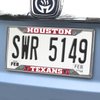 21531 Chrome-Metal License Plate Frame, 6.25 in. x 12.25 in., Houston Texans [Red Logo] - image 2