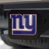 22592 Black-Metal Hitch Cover w/ 3D Color Emblem, New York Giants [Dark Blue] - image 2
