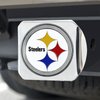 22603 Hitch Cover w/ 3D Color Emblem, Pittsburgh Steelers [White] - image 2