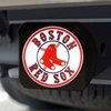 26528 Black-Metal Hitch Cover w/ 3D Color Emblem, Boston Red Sox [Black] - image 2
