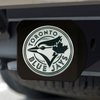 26740 Black-Metal Hitch Cover w/ Chrome-Metal 3D Emblem, Toronto Blue Jays [Black] - image 2