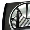 26740 Black-Metal Hitch Cover w/ Chrome-Metal 3D Emblem, Toronto Blue Jays [Black] - image 3