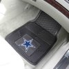 8274 Heavy-Duty Front Car Mat Set, 2-Pieces, Dallas Cowboys Logo [Black] - image 2