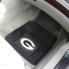 8756 Heavy-Duty Front Car Mat Set, 2-Pieces, Green Bay Packers Logo [Black] - image 2