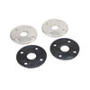 69-74 Steel Hood Pin Bezels / Gaskets - image 1