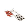 2197 Shift Plate Console Emblem 1961-62 Chevy Impala SS - image 2