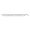 3009 Rear Window Trim Set 1962-65 Chevy II - image 1