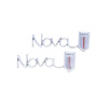 3040 Rear Quarter Panel Emblem 1966-67 Chevy Nova - image 1