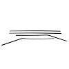 4336 Rear Side Window Trim Set 1964-65 Chevy Chevelle - image 1