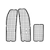 4510 Cowl Grille Set 1968-72 Chevy Chevelle - image 1