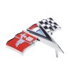 5216 Front X-Flag Emblem 1963-64 Chevy Corvette - image 2