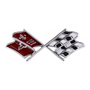 5234 Front X-Flag Emblem 1967 Chevy Corvette - image 1