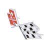 5235 Front X-Flag Emblem 1967 Chevy Corvette - image 2