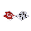 5955 Front X-Flag Emblem 1968-72 Chevy Corvette - image 1