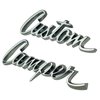 9843 Door “Custom Camper” Emblem W/Fasteners for 1969-1972 GMC Trucks - image 2