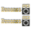 9925 1976-80 Chevy Truck Front Fender "Bonanza 20" Emblems W/Fasteners, Pair - image 1