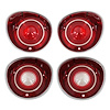 Tail & Back Up Light Lens Set 1971 Chevy Chevelle - image 1
