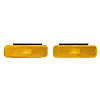 A6740A 1974-77 Camaro Front Amber Marker Light Assembly w/Gaskets and Brackets, Pair - image 1