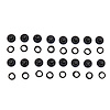 MP1013 69-72 Mopar A & B Body Twin Hood Scoop Stamped Nuts & Foam Washers - image 1