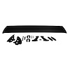 MP607B 70 Plymouth B-Body Licensed Mopar Organosol Black Go Wing Spoiler, Complete Kit - image 1