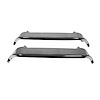 MPA17PC 1969-1972 Mopar A/B-Body Twin Hood Scoop Chrome Bezels Only, Right and Left Hand - image 1