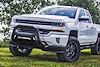 OCTA Series Bull Bar, 2007-2018 GM, 3.5 in. Diameter, 304 Stainless Steel [Black Powder Coat Finish] - image 1