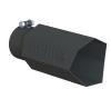 Lucky 7 Exhaust Tip, 2.75 in. Inlet/5 in. Outlet x 12 in. Length, 304 Stainless Steel, Big Mouth [Black Powder Coat Finish] - image 1