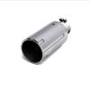 GEM Billet Exhaust Tip, 4 in. Inlet/5 in. Outlet x 12 in. Length, Aluminum/304 Stainless Steel, BARREL Cut [Chrome Finish] - image 1