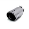 GEM Billet Exhaust Tip, 2.75 in. Inlet/5 in. Outlet x 12 in. Length, Aluminum/304 Stainless Steel, HAMMER Cut [Chrome Finish]
