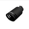 GEM Billet Exhaust Tip, 3 in. Inlet/5 in. Outlet x 12 in. Length, Aluminum/304 Stainless Steel, SILENCER Cut [Black Finish] - image 1